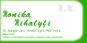 monika mihalyfi business card